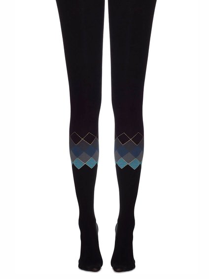 Zohara - Art on tights Walk on Diamonds (R563-BMC) Cotton tights!