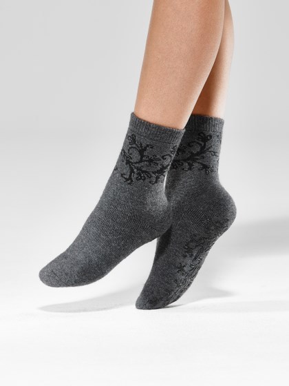 Vogue Wool Blend Flower socks